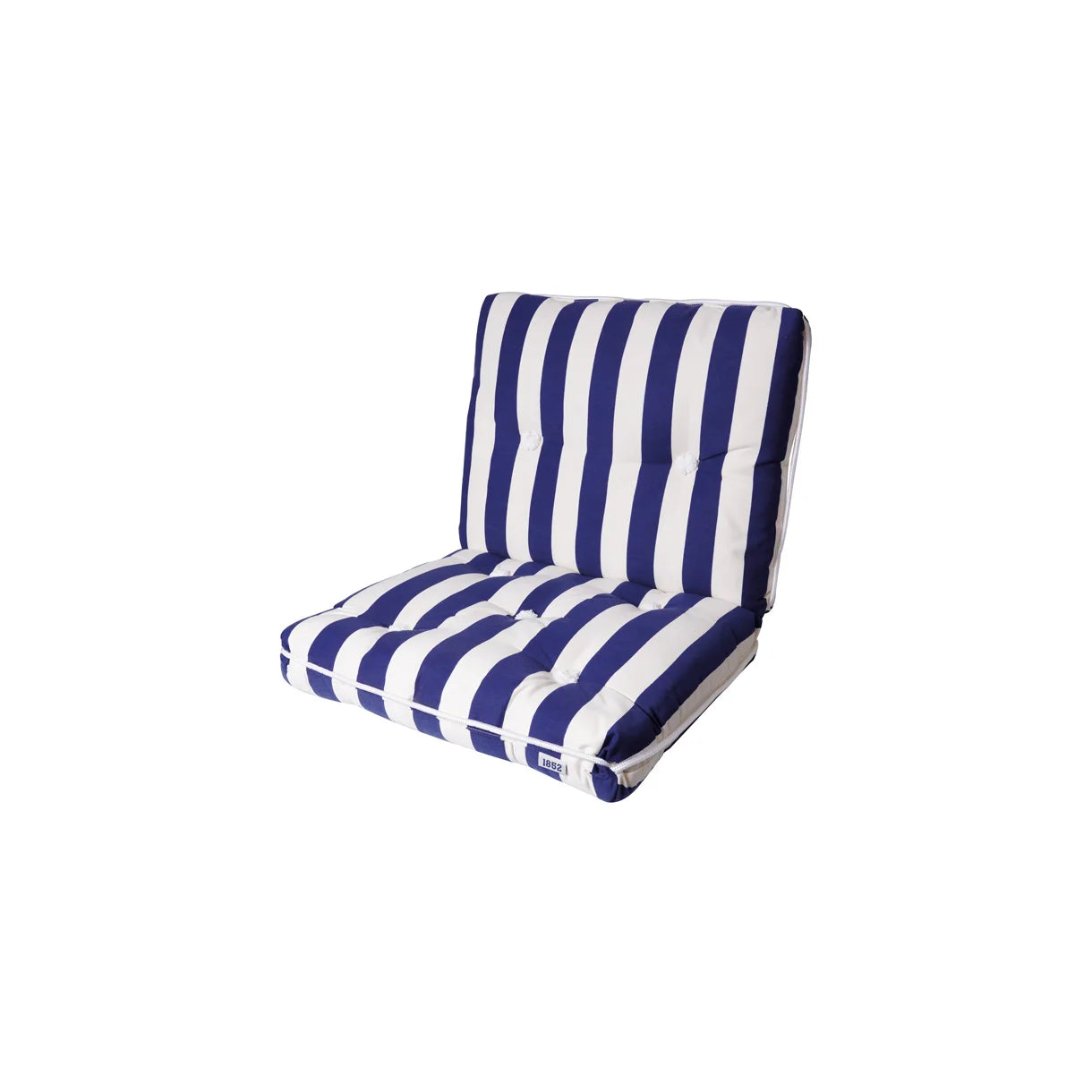 Kapokpude dobbelt stribet navy/white