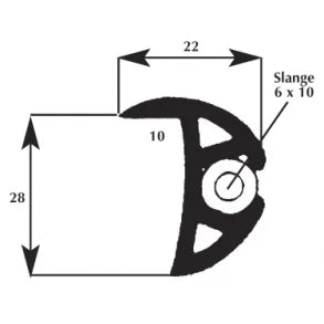 Fenderliste 10-12x25mm