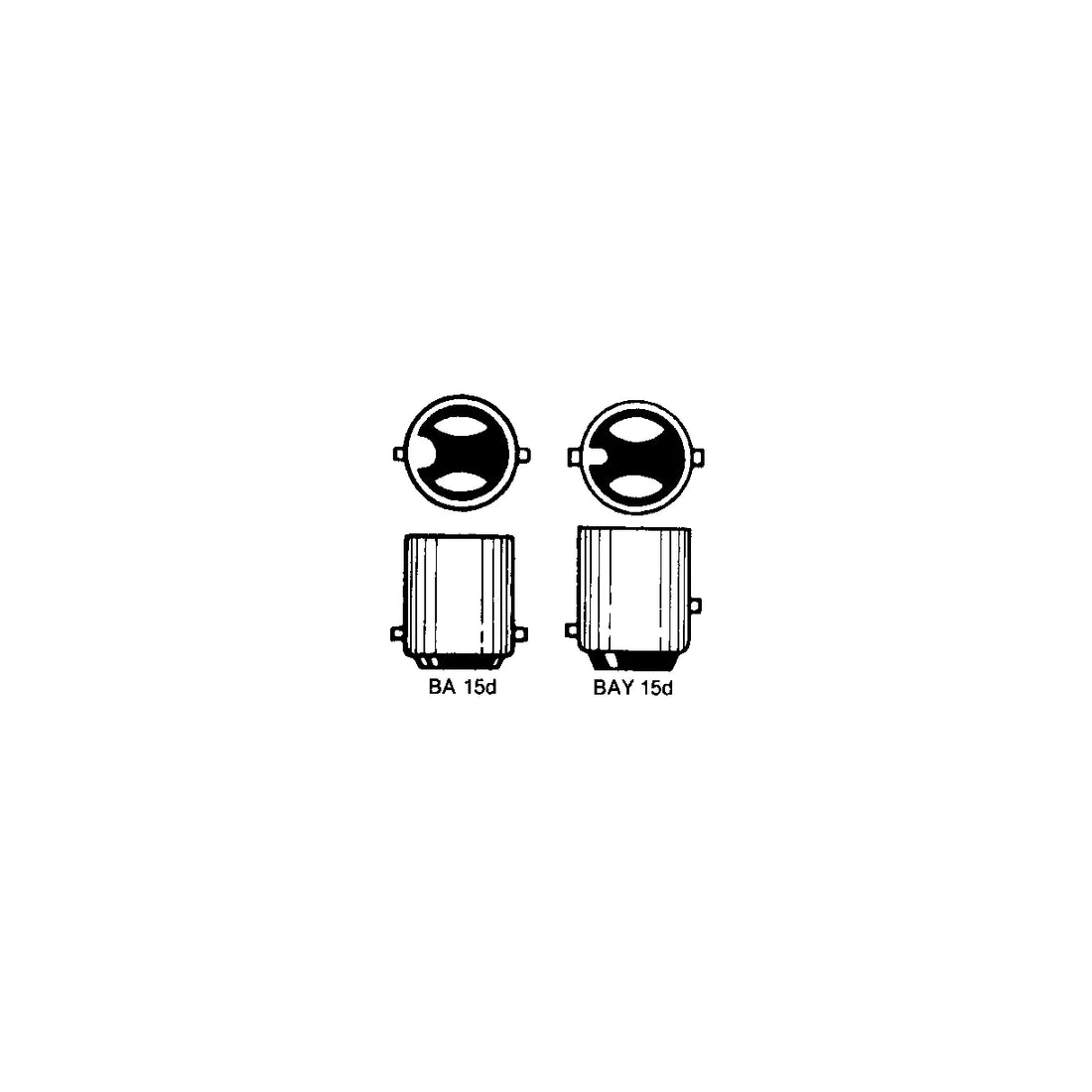 Lanternelampe BAY15d 12v 18/12