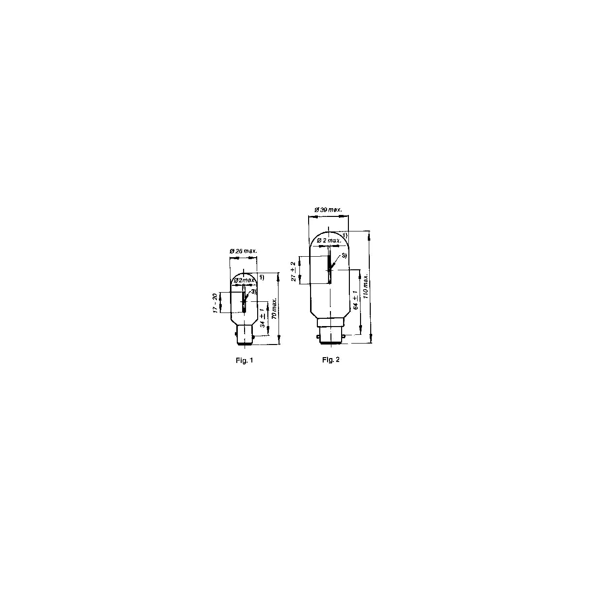 Lanternelampe BA15d 24v 25W/18CD