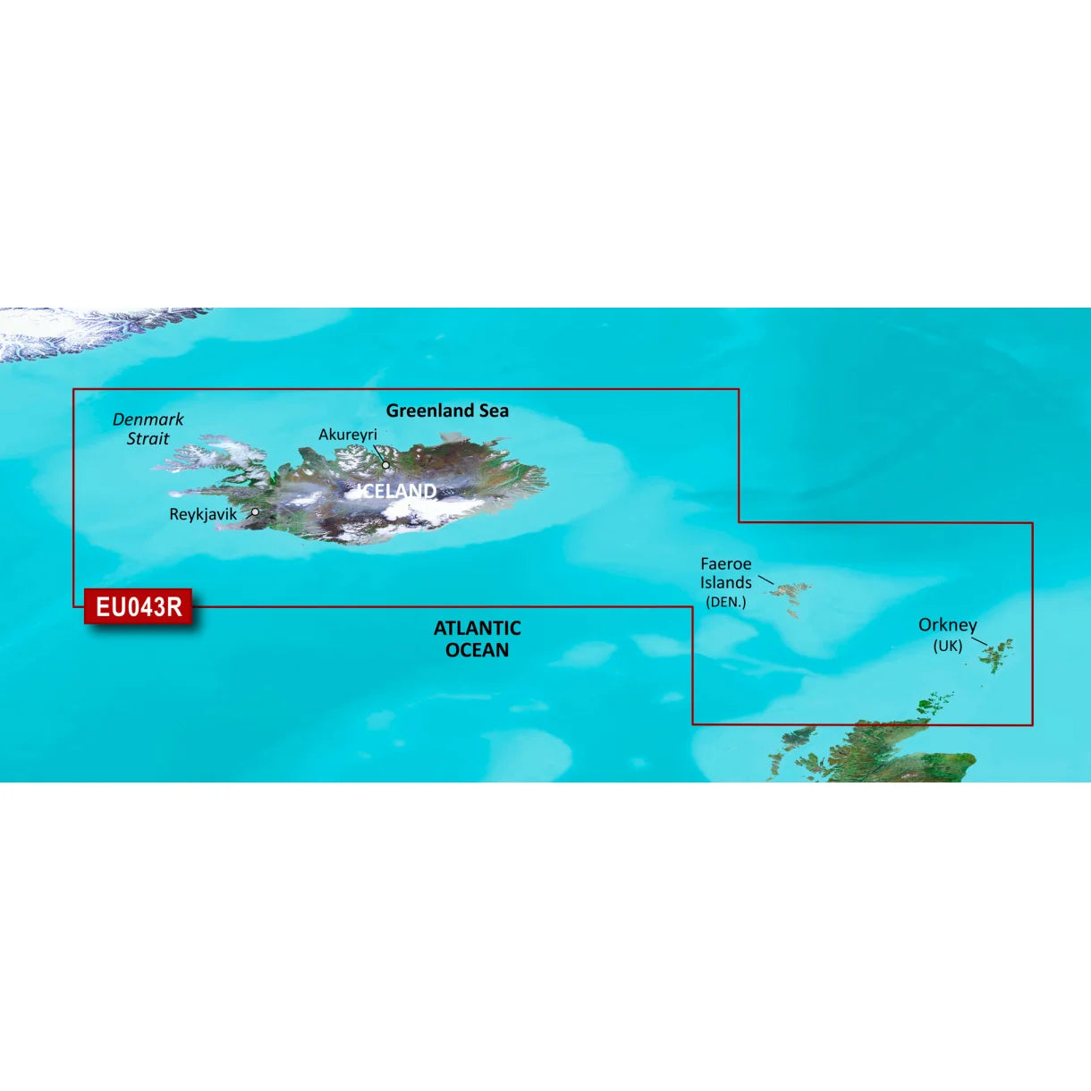 BlueChart HXEU043R-g3 Iceland to Orkney