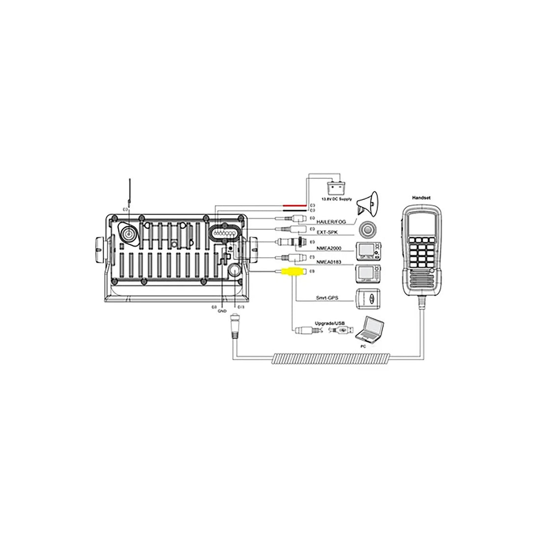 VHF Radio HM390C NMEA0183/2000