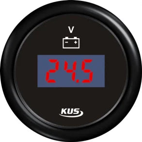 KUS Digital Voltmeter Hvid 12/24V