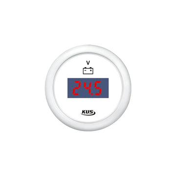 KUS Digital Voltmeter Hvid 12/24V