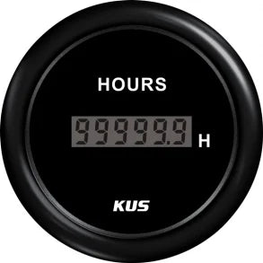 KUS Digital Timetæller Hvid 12/24V