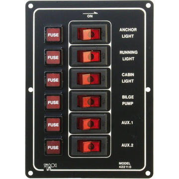 El-panel 6 kontakt Vertikal