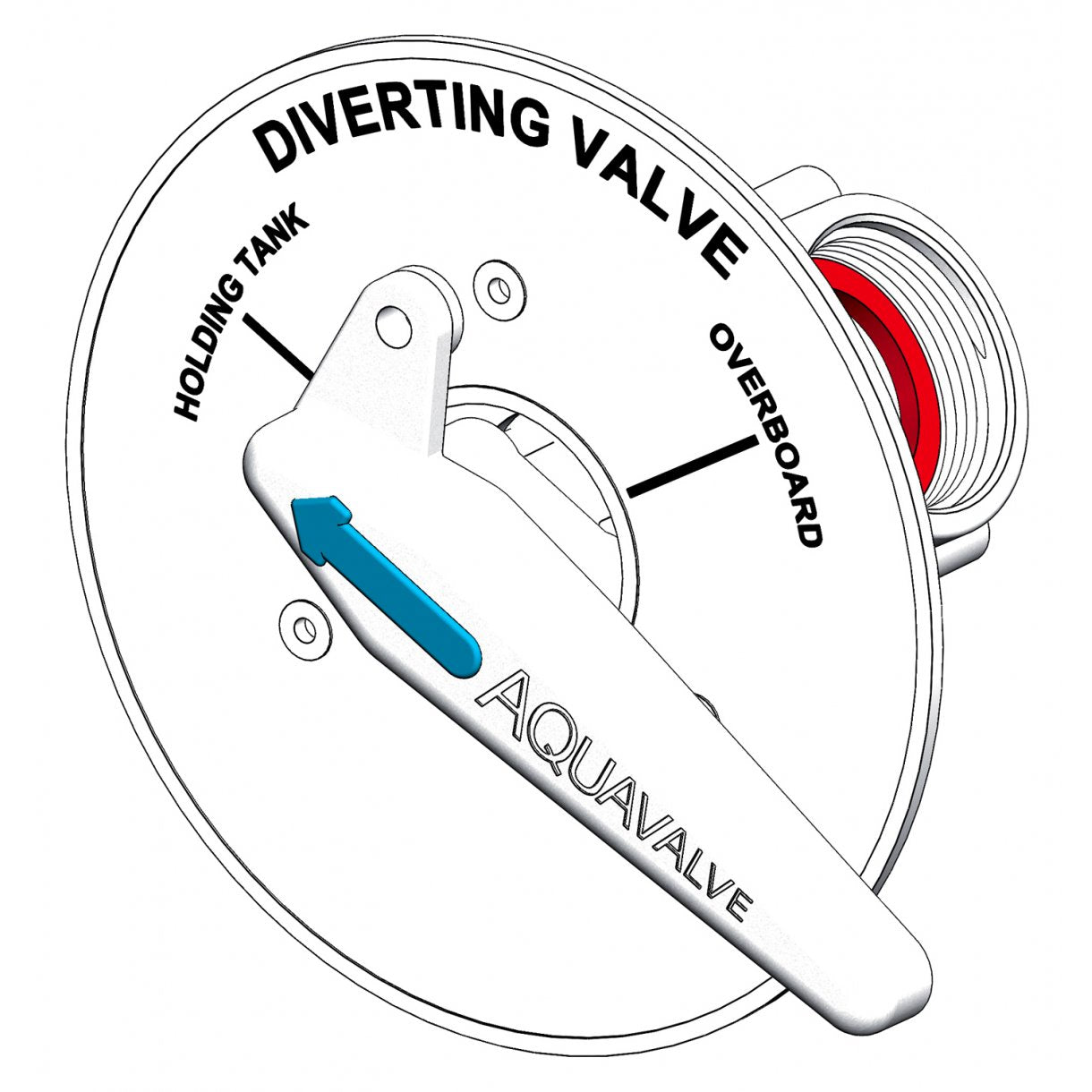 Aquavelve Y-Ventil m. hane 1½'' f. skotm