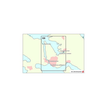 Søkort DA 155 Als Sund/Sønderborg Bugt